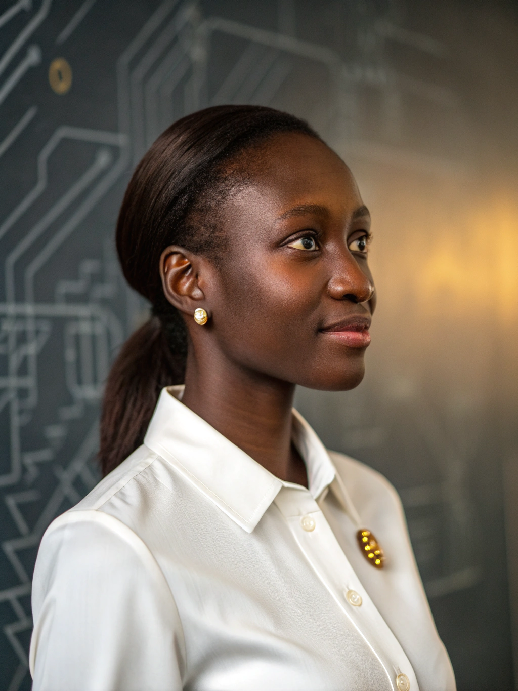 Fatou Ndiaye engaging with local community leaders