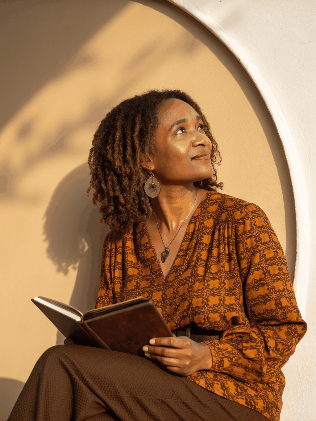 Powerful portrait of a woman leader representing Femina's global mission
